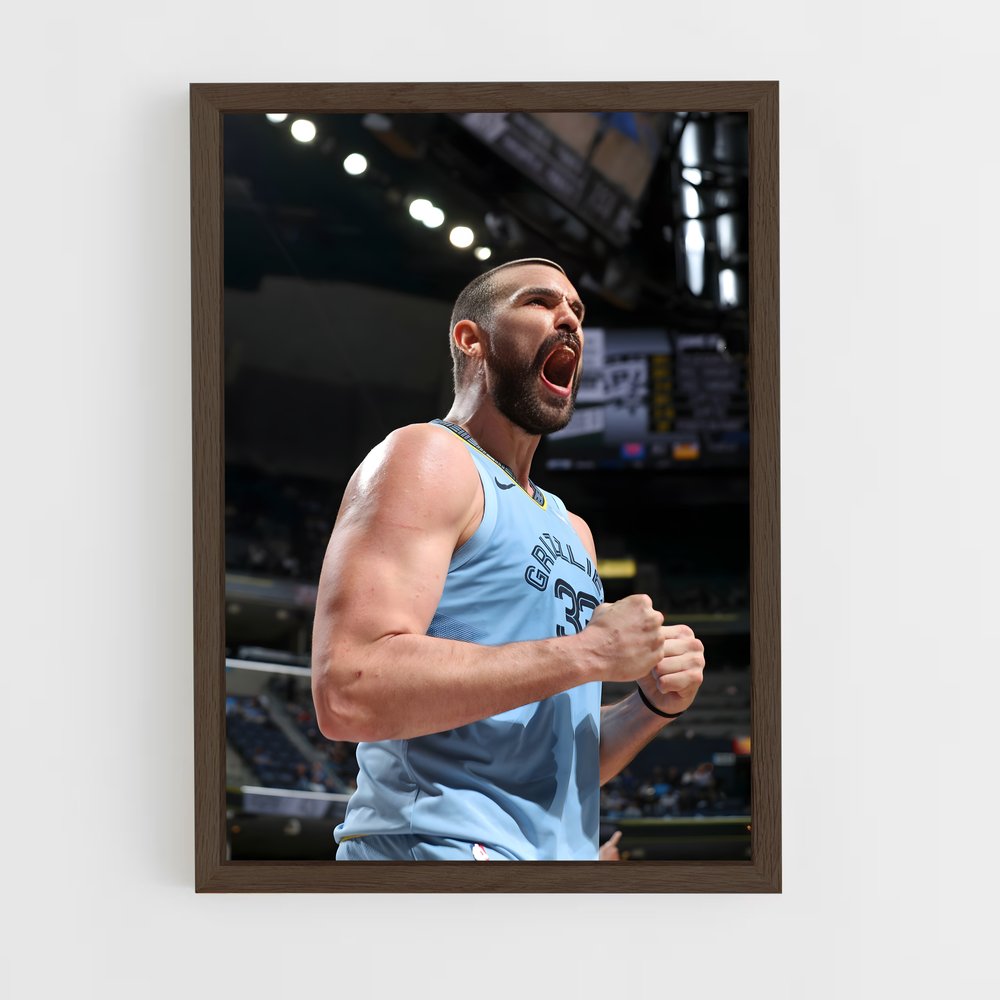 Poster Marc de gasol – affiche Basketball (vue 5)